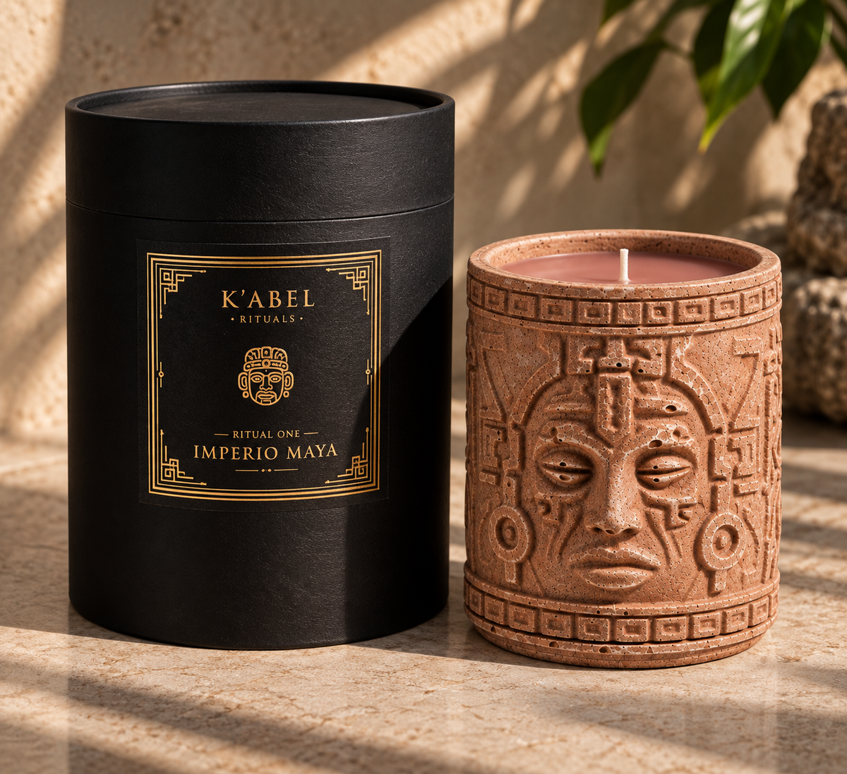 Ix Chel candle in K'abel Rituals presentation box
