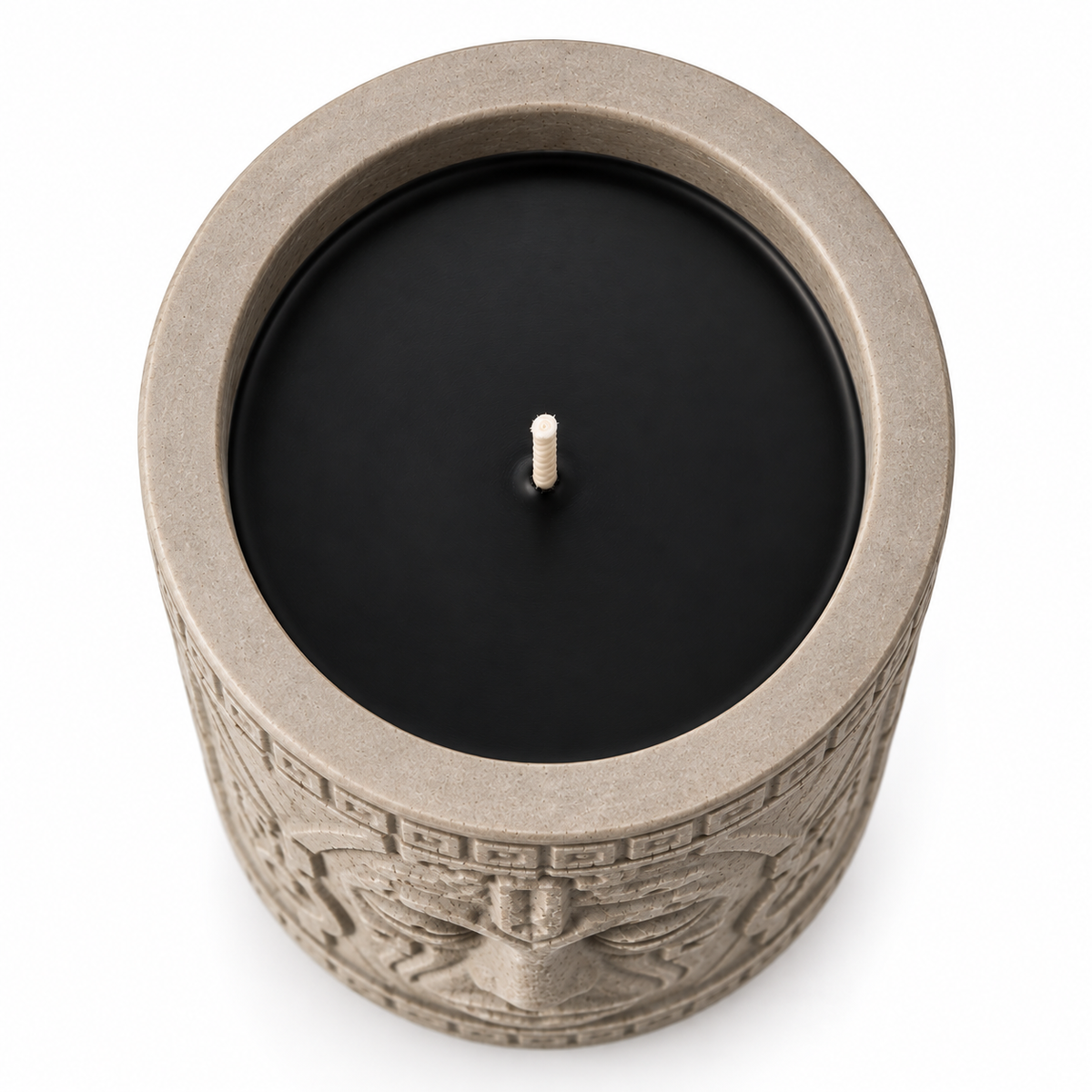 Itzamná candle viewed from above by K'abel Rituals