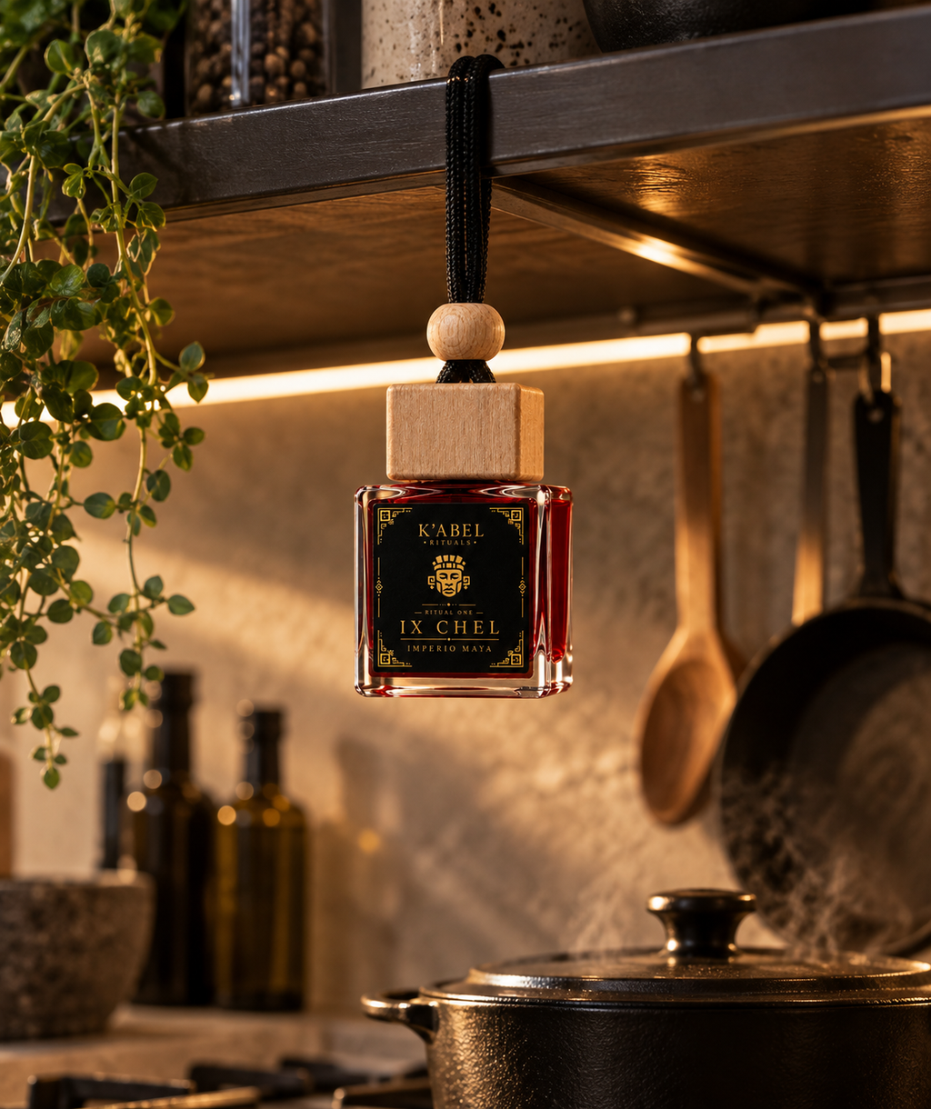 Imperio Maya small-space and car fragrance collection by K'abel Rituals